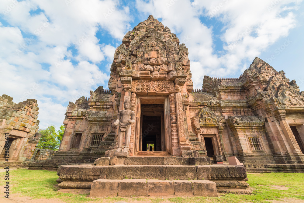 sand stone castle, phanomrung in Buriram province, Thailand. Rel