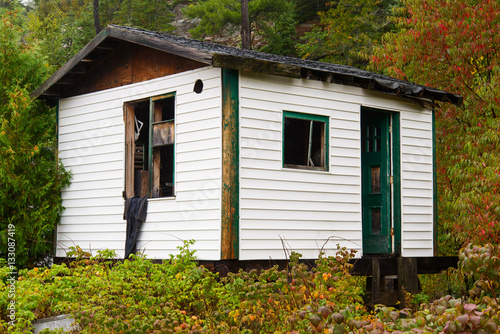 Old abandoned cabin.