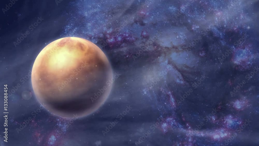 The planets of the solar system. Nebula Milky Way. The planets of the solar system. Nebula Milky Way.