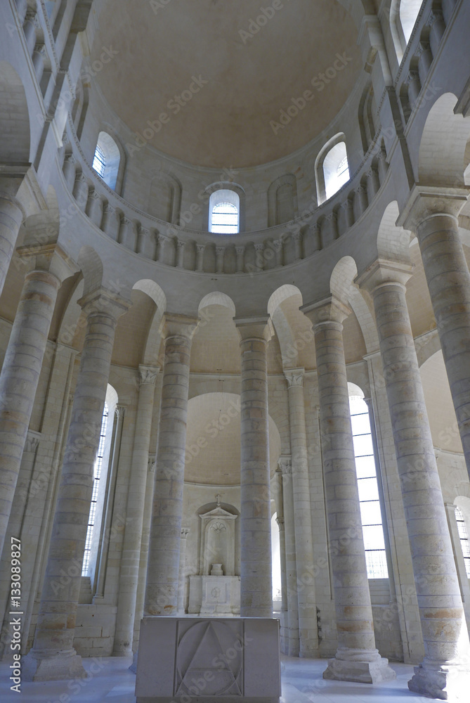 Choeur de l'église de l'abbaye de Fontevraud, France