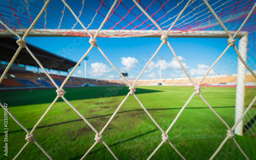 soccer net at soccer stadium
