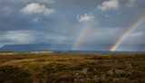 Doppelter Regenbogen auf Snæfellsnes