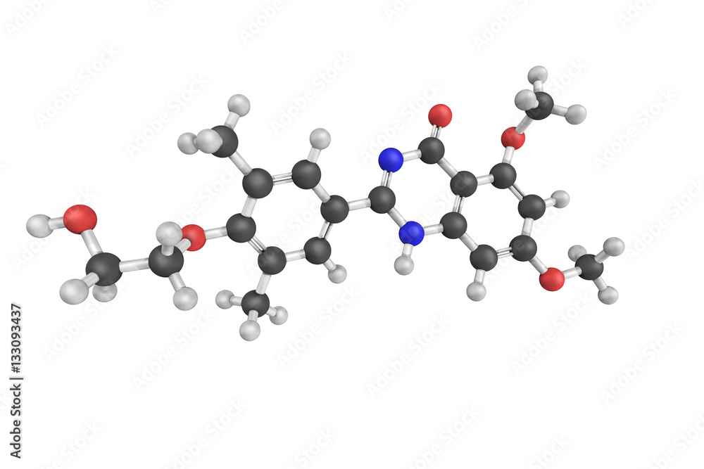 3d structure of Apabetalone, an orally available small molecule