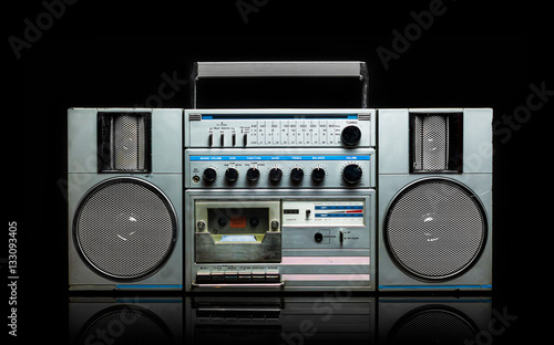 Obraz na płótnie Silver Radio Cassette