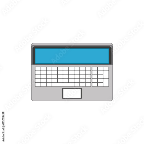 Laptop icon. Device gadget technology and electronic theme. Isolated design. Vector illustration