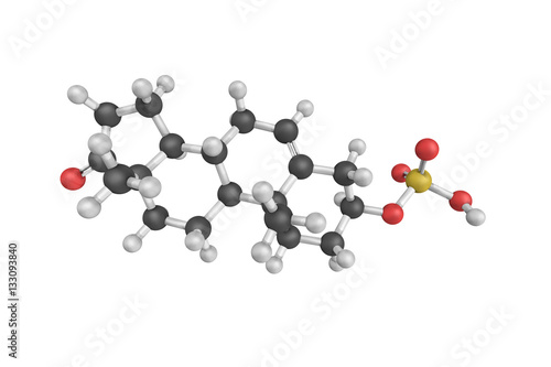 3d structure of Dehydroepiandrosterone sulfate (DHEA-S), also kn Stock  Illustration | Adobe Stock