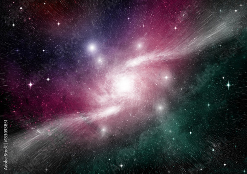 Fototapeta Naklejka Na Ścianę i Meble -  galaxy in a free space