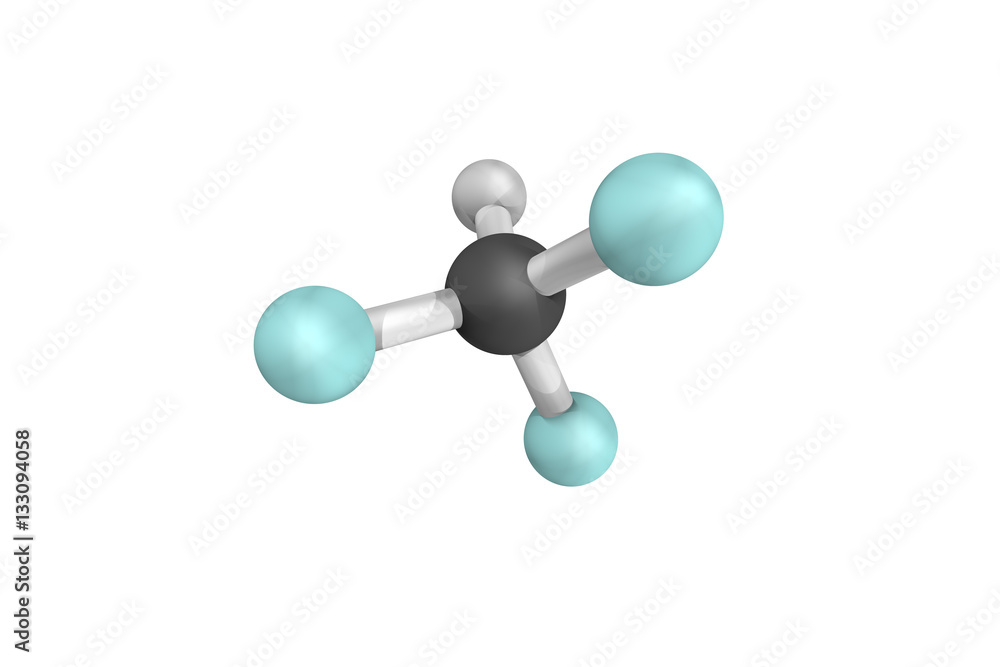 3d structure of Fluoroform, used in diverse niche applications a 3d structure of Fluoroform, used in diverse niche applications a