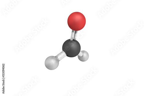 Obraz na plátně 3d structure of Formaldehyde, a naturally occurring organic comp