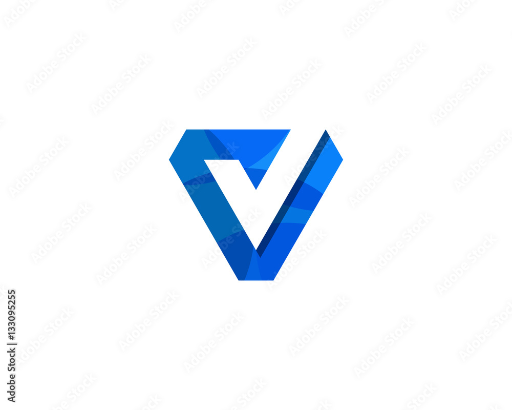 Initial Letter V Check Logo Design Element Initial Letter V Check Logo Design Element