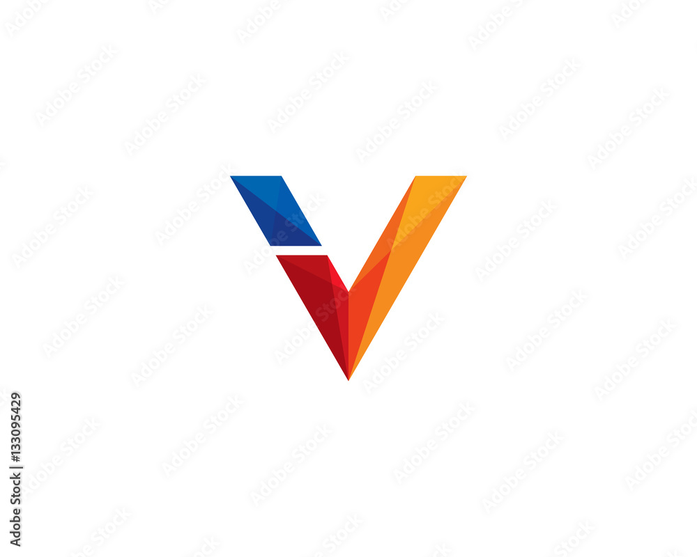 Initial Letter V Check Logo Design Element Initial Letter V Check Logo Design Element
