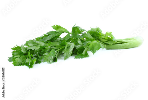  fresh vegetables Celery isolated on white background.