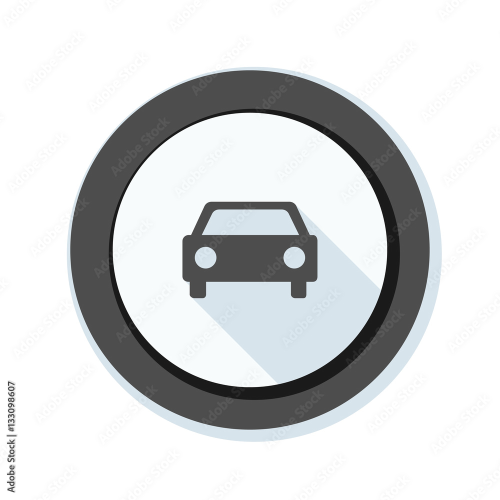 Car Warning Sign illustration