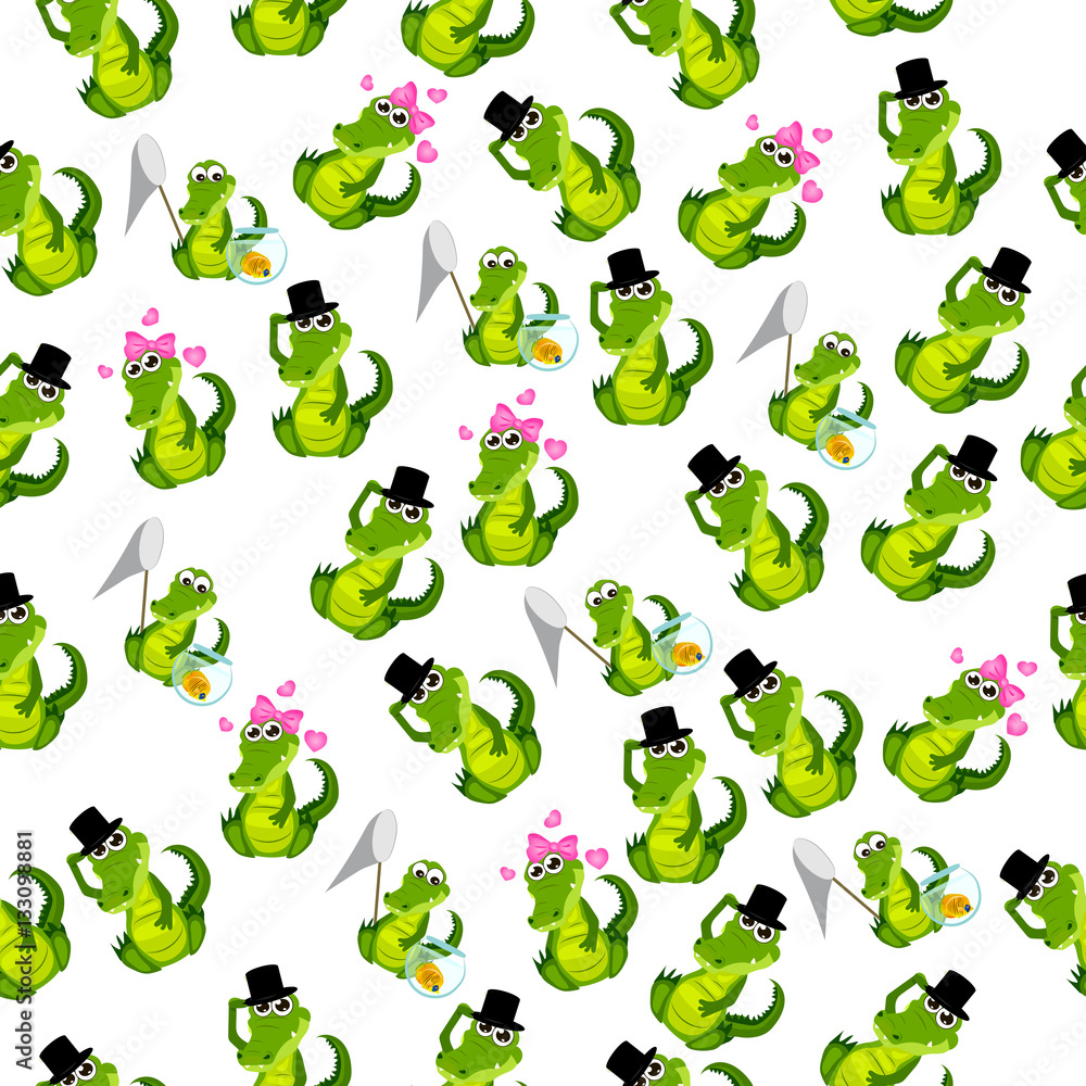 Obraz premium cute crocodile or alligator