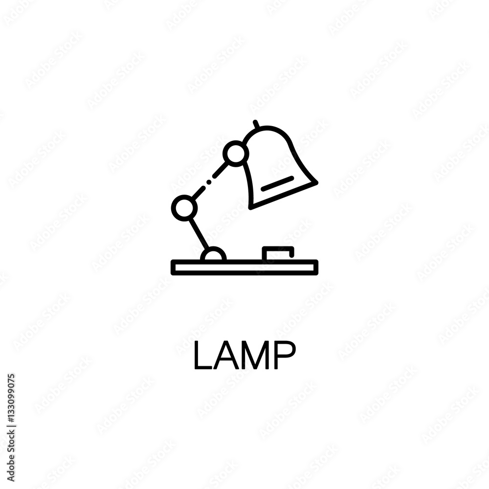 Lamp line icon Lamp line icon