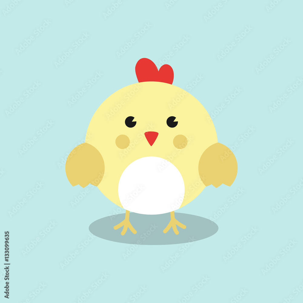 Cute chicken Vector Illustration for Chinese New Year 2017 Cards. Cute chicken Vector Illustration for Chinese New Year 2017 Cards.