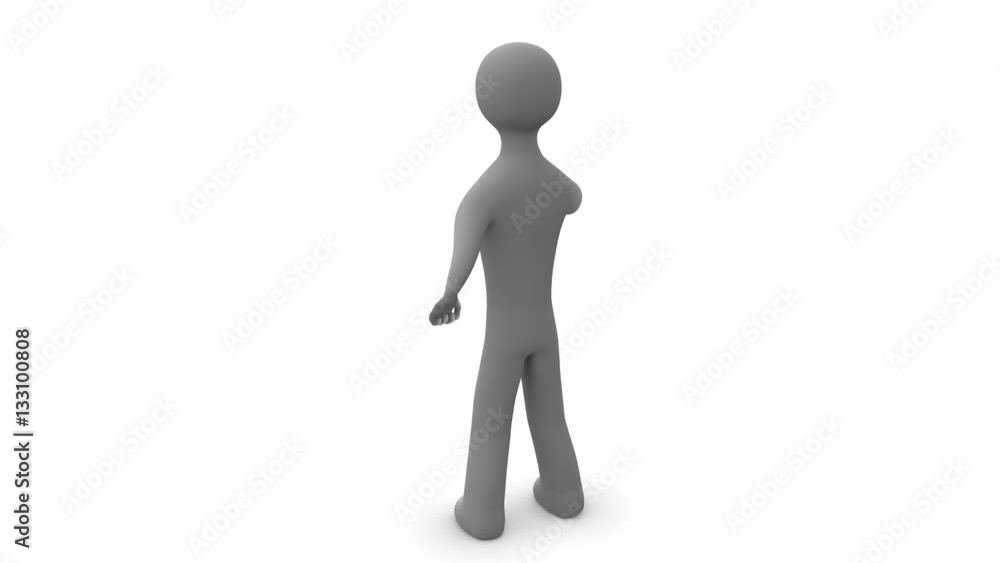 Circling the camera around man doing exercises for hands. Loop. Alpha channel. Circling the camera around man doing exercises for hands. Loop. Alpha channel.