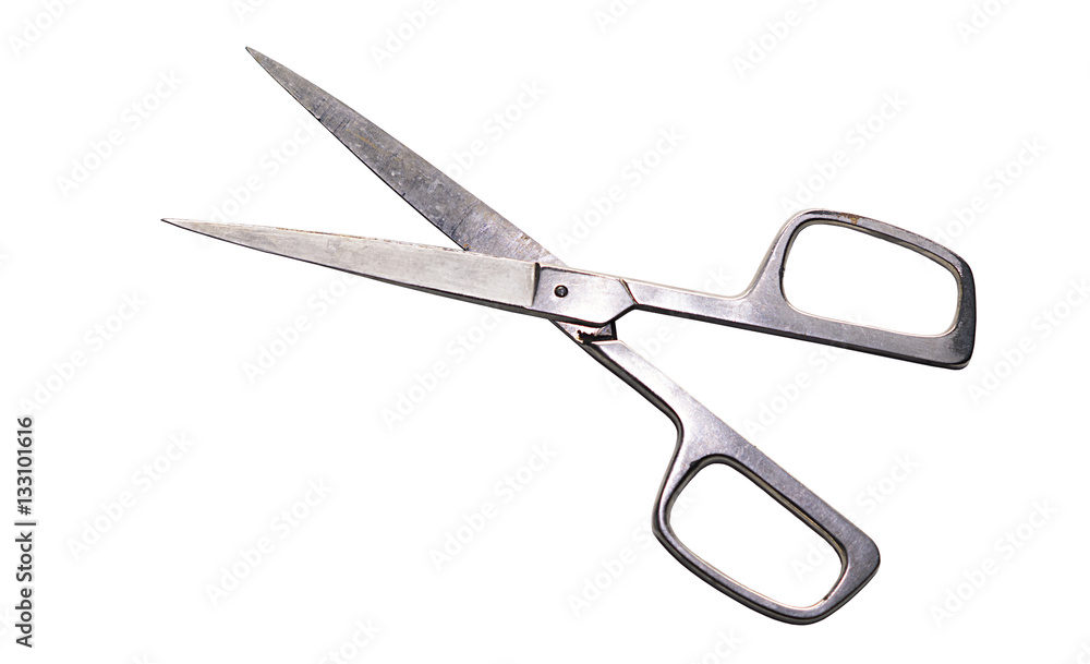 Weathered scissor isolated on white background Weathered scissor isolated on white background