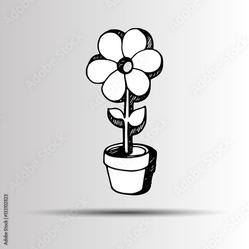 flower abstract vector floral icon element design