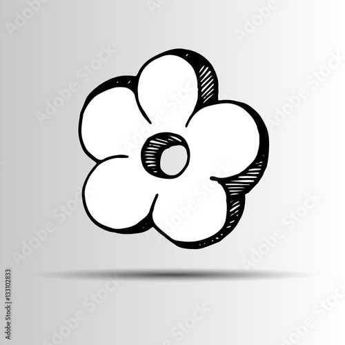 flower abstract vector floral icon element design
