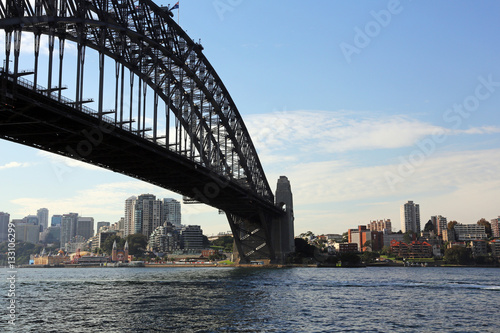 Sydney North shore under the bridge