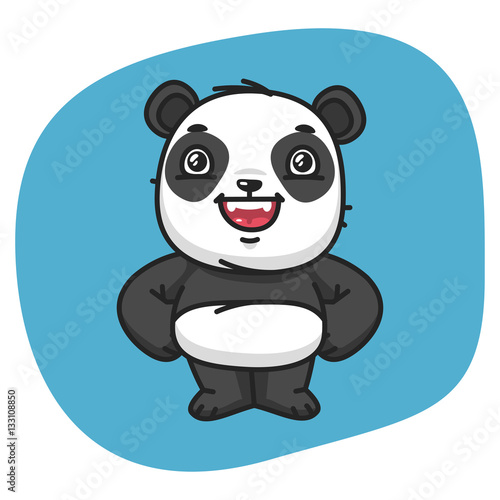 Panda Holds Paw Waist