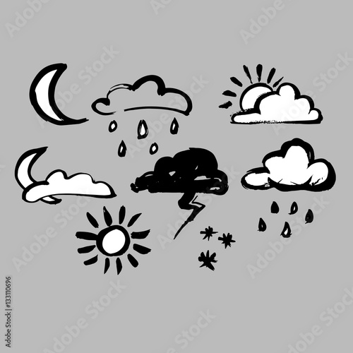 vector sky weather background climate nature rain