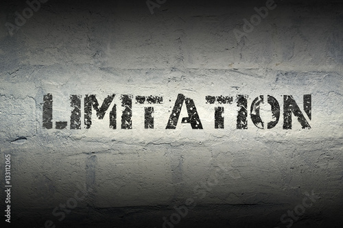Fototapeta limitation word gr