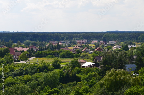 Czersk-widok z wie  y zamkowej Czersk-view from the castle tower  Mazovia  Poland
