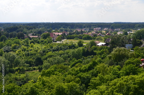 Czersk z lotu ptaka/Aerial view of Czersk, Mazovia, Poland