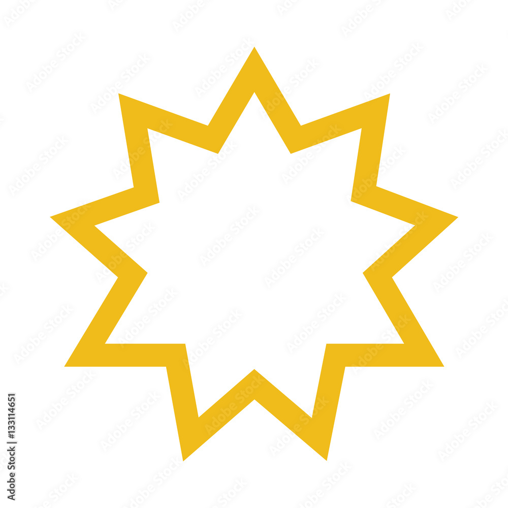 Bahai star vector Bahai star vector