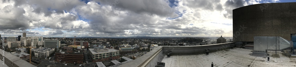 Rooftop view - Overcast Seattle WA