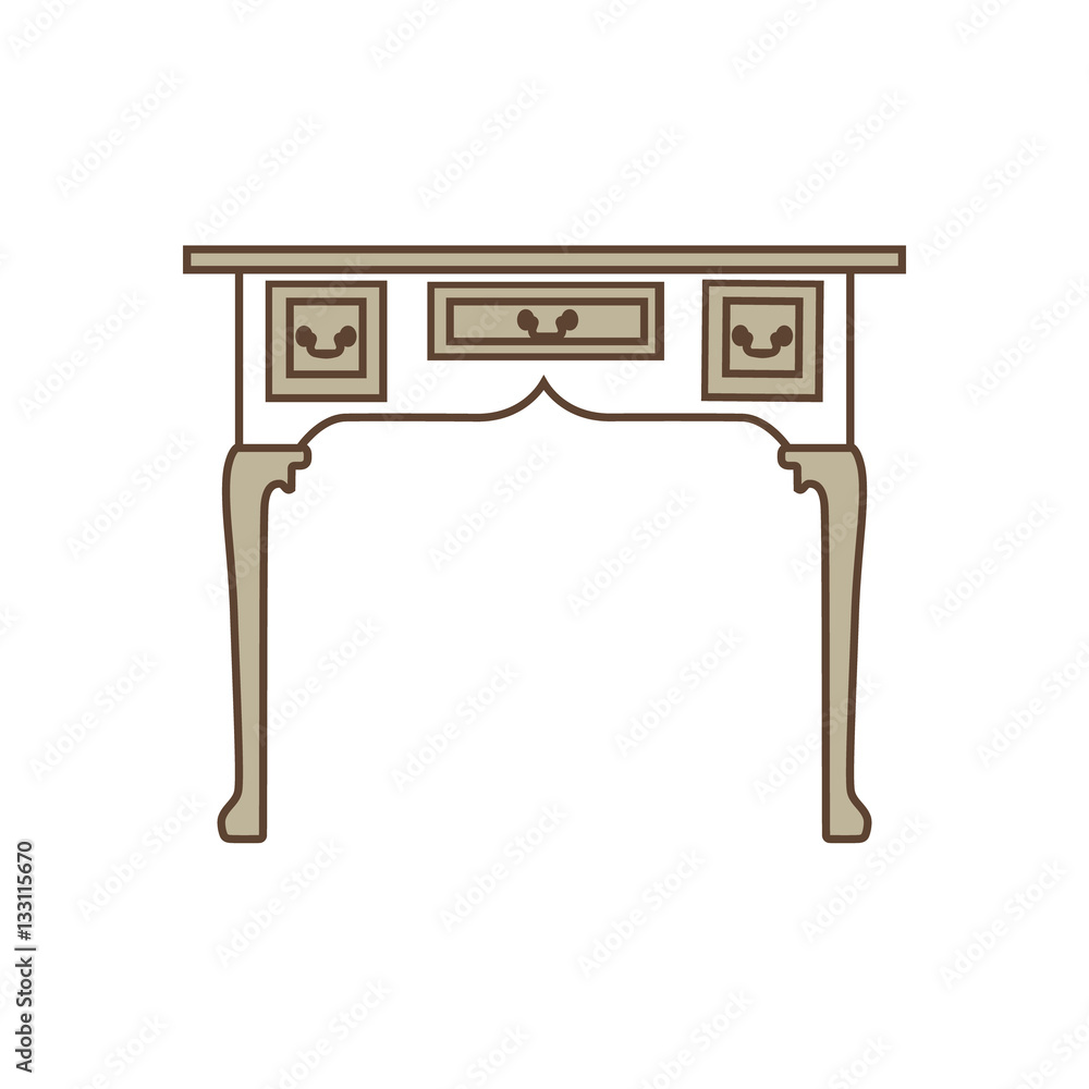 Vintage table vector Stock Vector | Adobe Stock