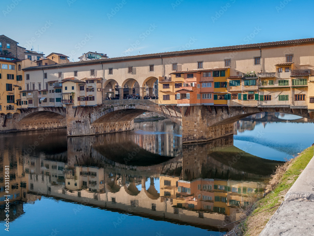 Fototapeta premium Quai de l'Arno à Florence