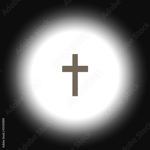 Vector black crosses icon set on white background