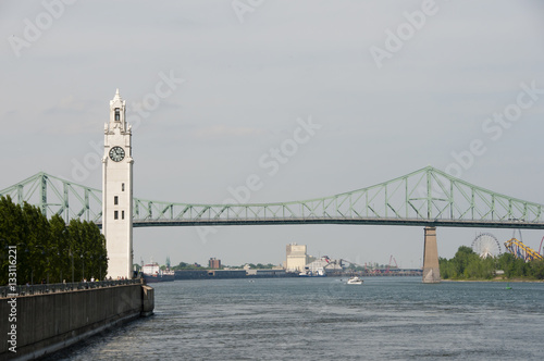 Clock Tower & St Lawrence River - Montreal - Canada