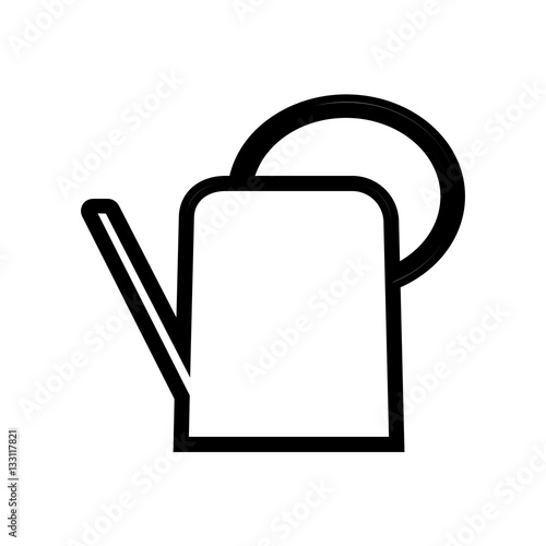 watering can Icon isolated on background. Modern flat pictogram, business, marketing, internet concept. Trendy Simple vector symbol for web site design or button to mobile app. Logo illustration
