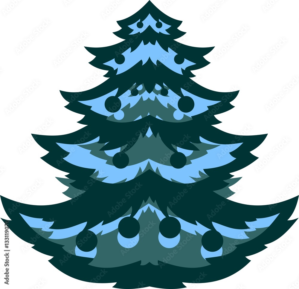 Obraz premium Christmas trees