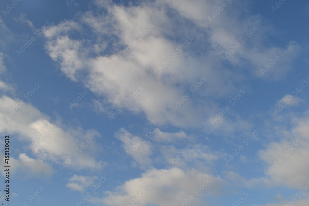 blue sky white clouds