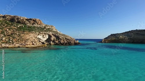 Flight on the beautiful island 3
Drone on the small island of Lampedusa with wonderful sea