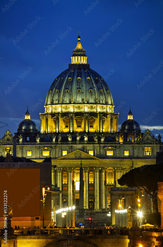 The Papal Basilica of St. Peter in the Vatican city