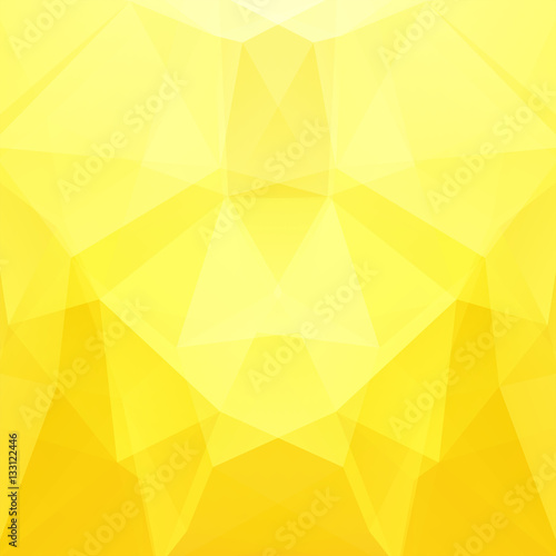 Abstract polygonal vector background. Yellow geometric vector illustration. Creative design template.