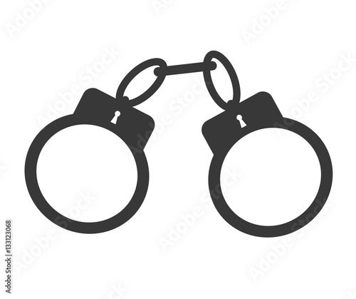 handcuffs vector icon