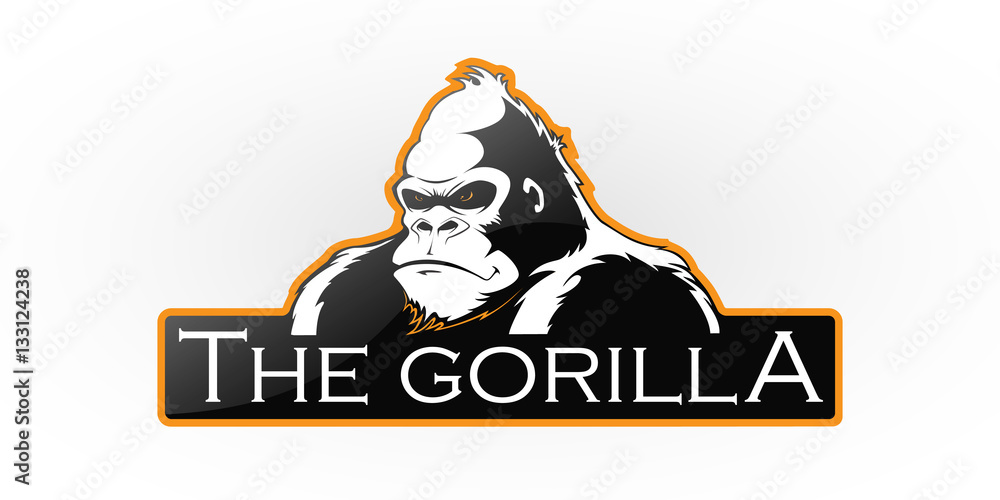 Gorilla logo Stock Vector Adobe Stock