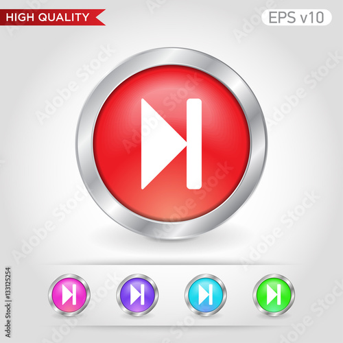 Colored icon or button of play next symbol with background Free Download Colored icon or button of play next symbol with background - GFXLoad