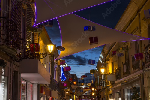 Twilight in the streets of Faro