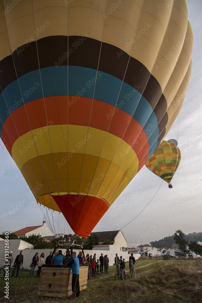 Obraz premium ascension of hot air balloons festival