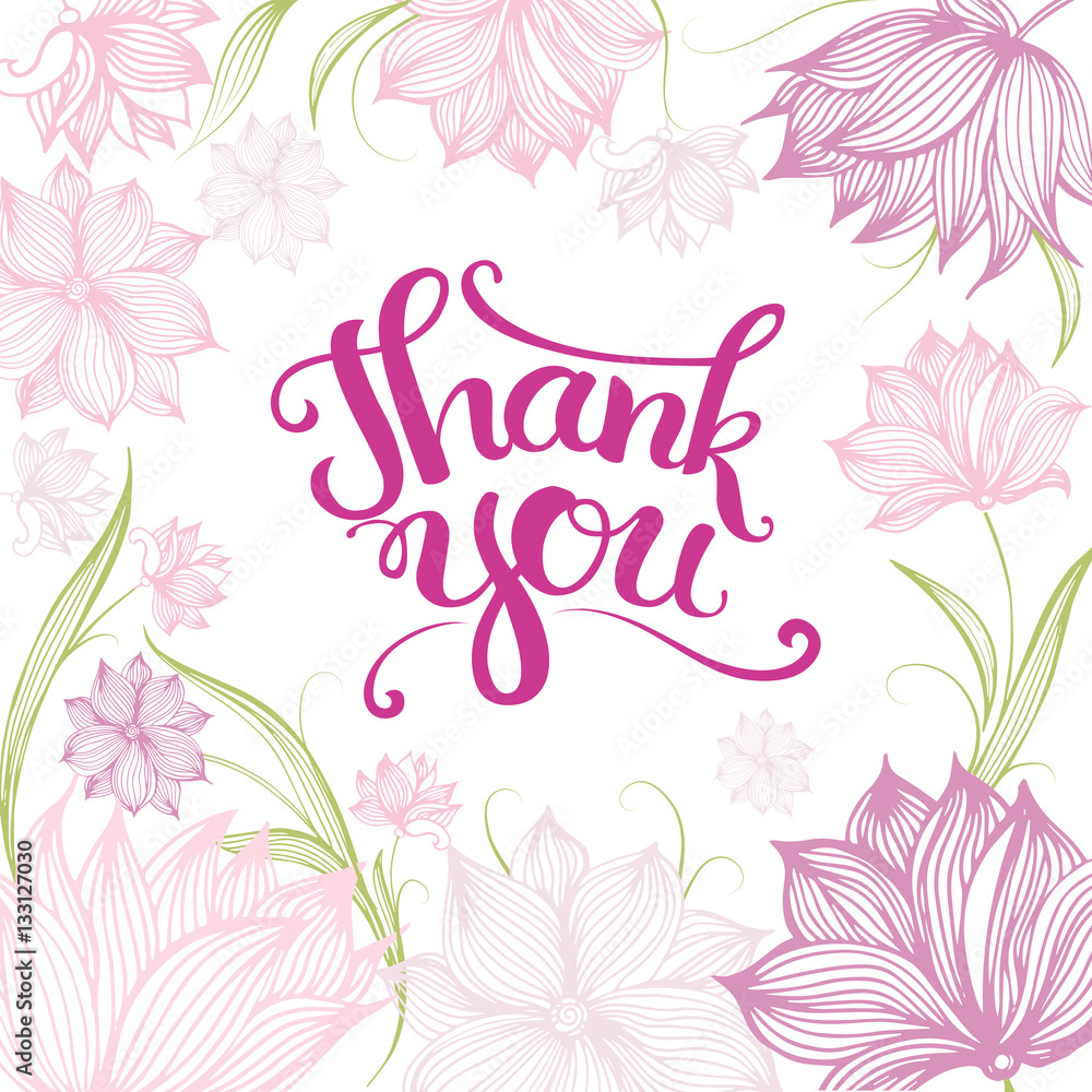 Thank you hand drawn lettering Thank you hand drawn lettering
