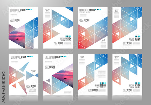 Set of Brochure templates  Flyer Designs or Depliant Covers for business