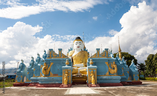 Sitting Buddha, Nyaungshwe, Myanmar photo